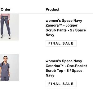 Figs scrubs (top and joggers included). Washed but never worn.